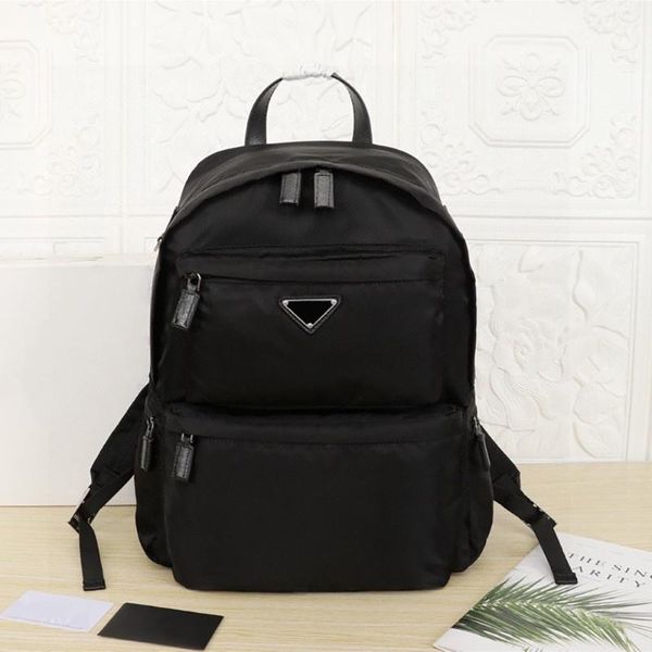 

backpack r fashion nylon 2vz025 men mountaineering bag ladies luggage triangle metal llogo classic