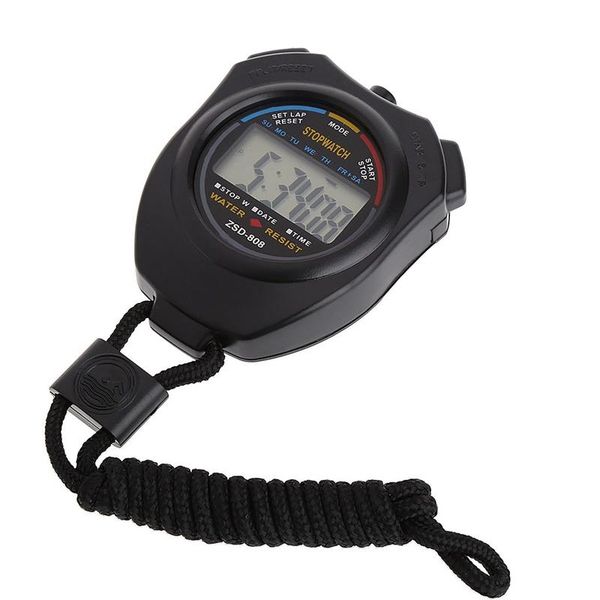 

timers handheld digital lcd sports satch chronograph counter timer w/strap