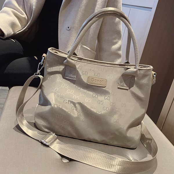 

handbag portable women's new versatile oxford cloth shopping simple one shoulder bag