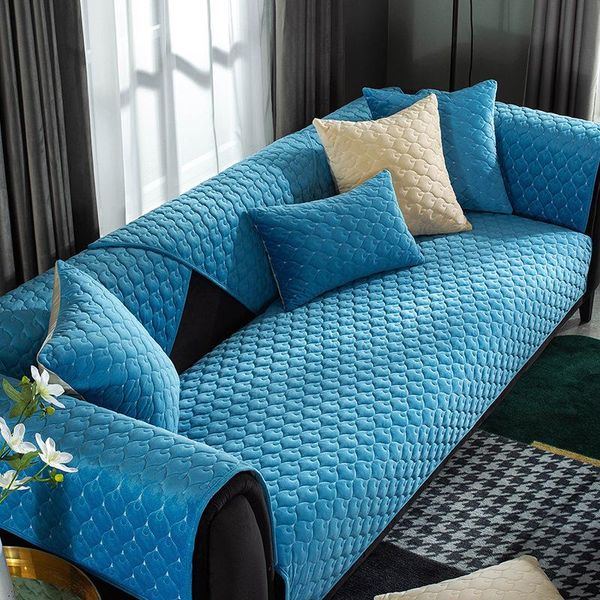 

chair covers plush solid color sofa for living room crystal velvet cover modern non-slip corner towel couch sofas
