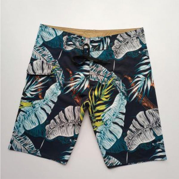 

men's swimwear stretch quick-drying beach shorts, fabric casual sports five-point printed pants, surf shorts