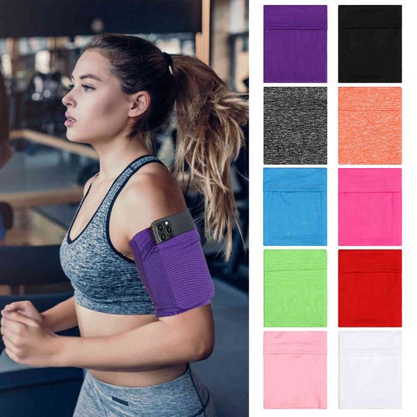 

wrist arm running sport bag elastic mobile phone armband sports pouch fitness gym s for women men run exercise