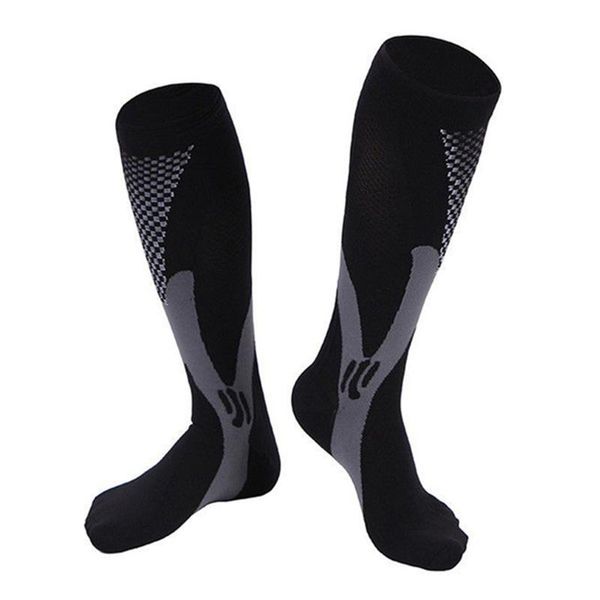 

sports socks 1 pair relief anti fatigue compression running, Black