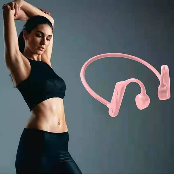 

k69 sound conduction bluetooth earphone wireless open ear sports headphones handswith mic for running