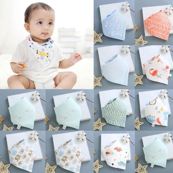 

towel 2021 est cute 100cm cotton infant baby kids 1pcs feeding saliva leaf animal e bandana bibs