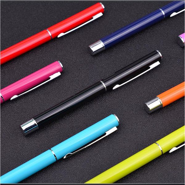 

gel pens 10 colors optional black ink pen luxury commercial metal ballpoint stationery core ball for business signatures