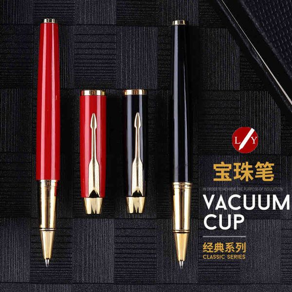 

gift busins giving office pen male and female black gel can be laser engraved