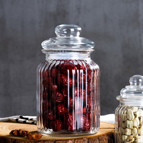

storage bottles & jars tea containers pickle sealed glass food with lid bottle can cover container