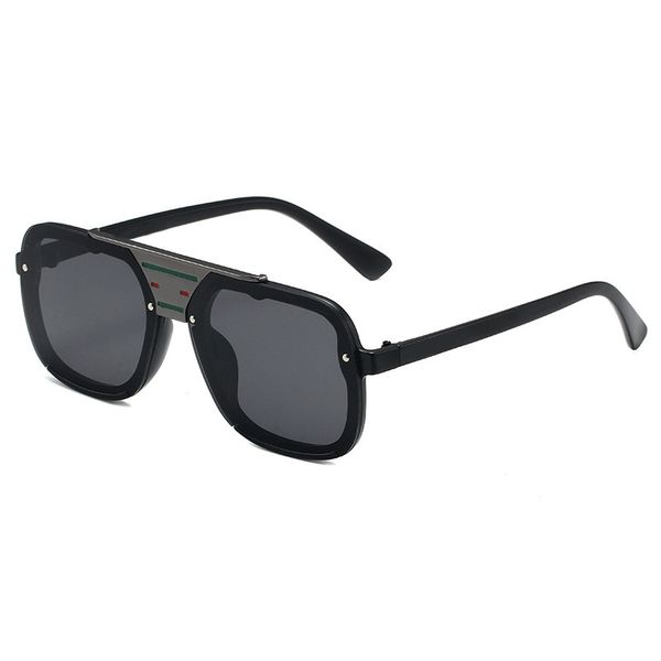 

new sun 0759 men's and women's large frame toad glasses, White;black