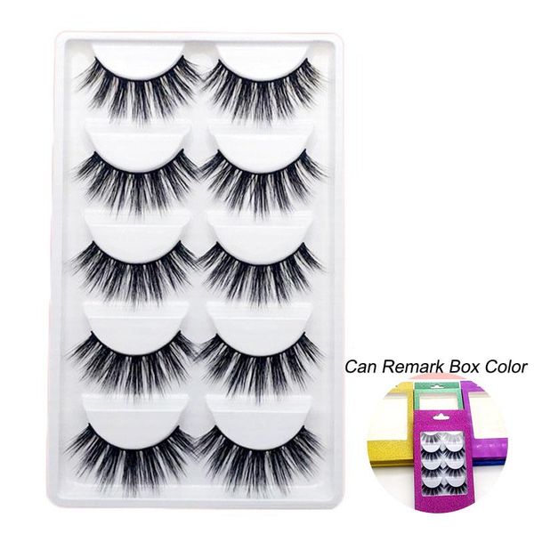 

5pairs 3d mink crisscross lashes false eyelashes natural/thick long eye wispy makeup beauty extension tools volume soft