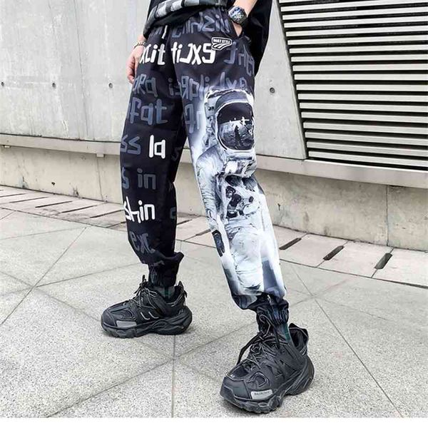 

men hip hop streetwear jogger pants letter print baggy sweatpants 2021 fashion harajuku casual track pants trousers, Black