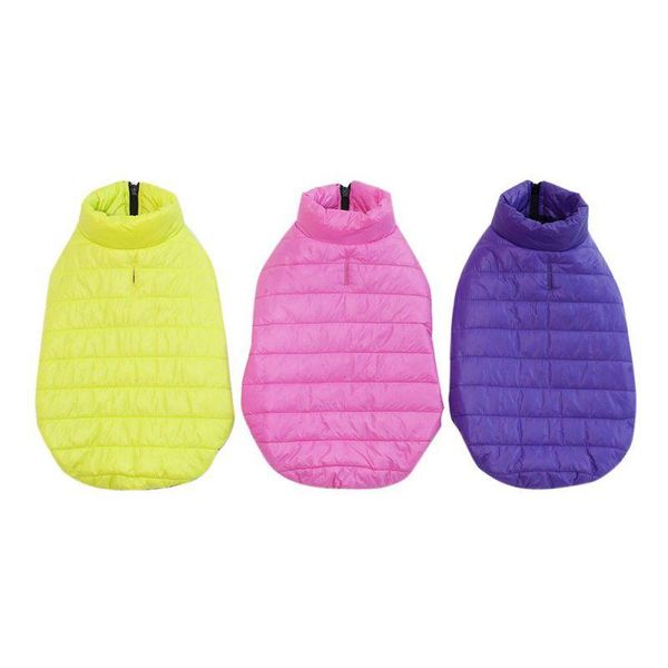 

dog apparel winter solid warm vest coat dogs jackets pets clothes