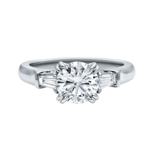 

cluster rings lesf diamond 925 sterling silver ring 2 ct round wedding bands women engagement cute romantic gift, Golden;silver