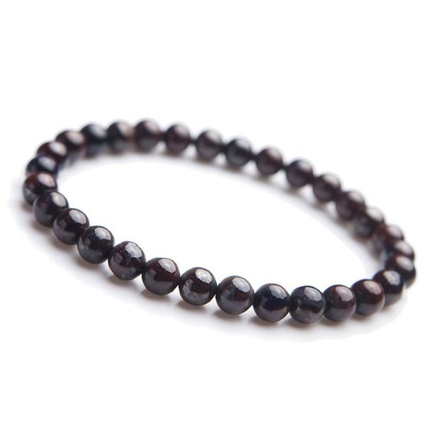 

beaded, strands 2021 6.5mm jewelry bracelets natural stone purple sugilite quartz crystal gem round beads stretch charm braceet for women me, Black