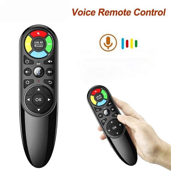 

remote controlers q6 voice control 2.4g wireless controller ir learning for android tv box