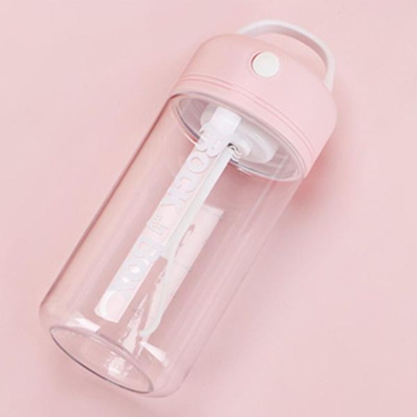 

blender portable pp material solid color cylindrical protein powder shake cup sports fitness milkshake shaker bottle