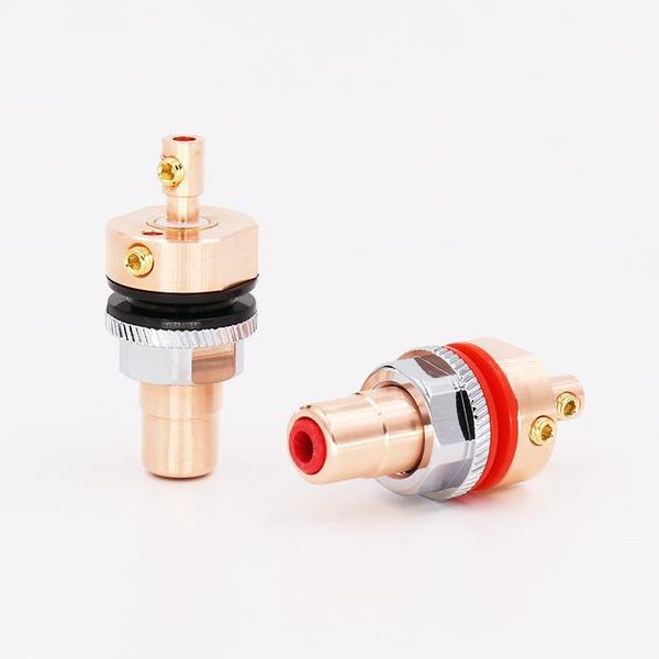 

smart power plugs viborg rc102 pure copper rca female socket hifi for speaker