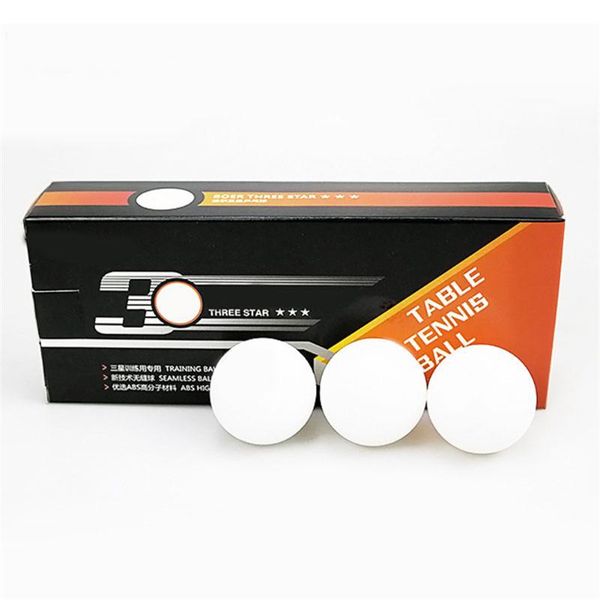 

10pcs table tennis balls 3 star 40+ abs plastic pong training h7jp