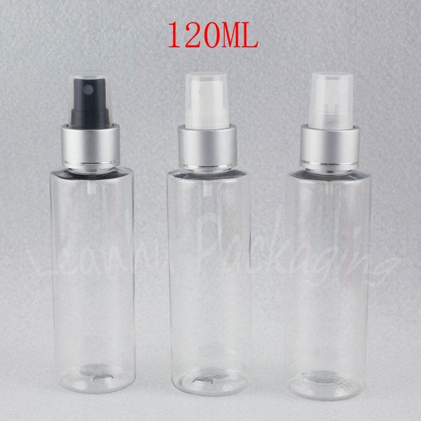 

storage bottles & jars 120ml transparent flat shoulder plastic bottle , 120cc makeup sub-bottling toner / water packaging ( 40 pc/lot )