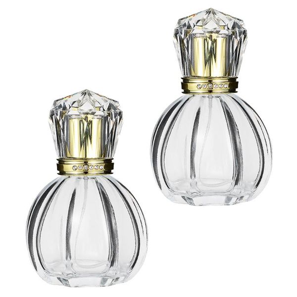 

storage bottles & jars 2pcs decorative perfume spray refillable empty containers