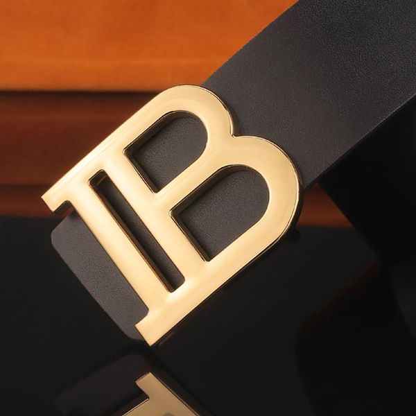 

belts 2021 luxury vintage designer b buckle men women genuine real leather dress strap belt for jeans, Black;brown