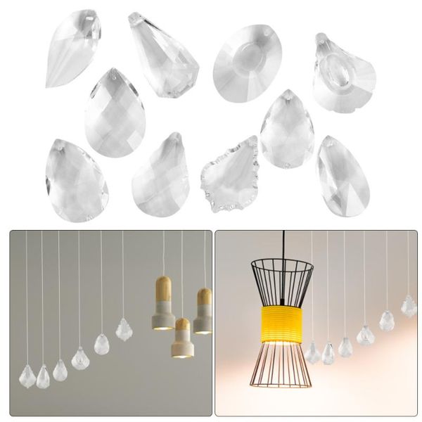 

12pcs home decoration chandelier crystal lighting glass accessories