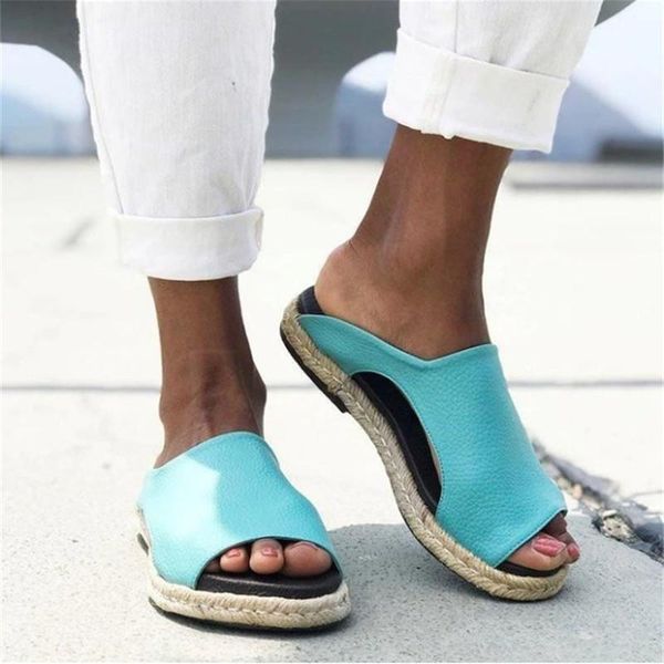 

slippers women summer open toe female slip trend simple sandal ladies casual flip flop beach weave flat shoes, Black