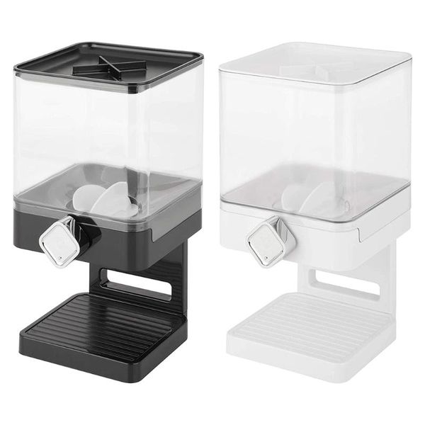 

storage bottles & jars counter dry food grain cereal container coffee beans oatmeal rice dispenser sealed snack 3.7l