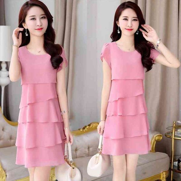 

womens korean-style loose chiffon dress woman dress vestido de mujer femme robe, Black;gray