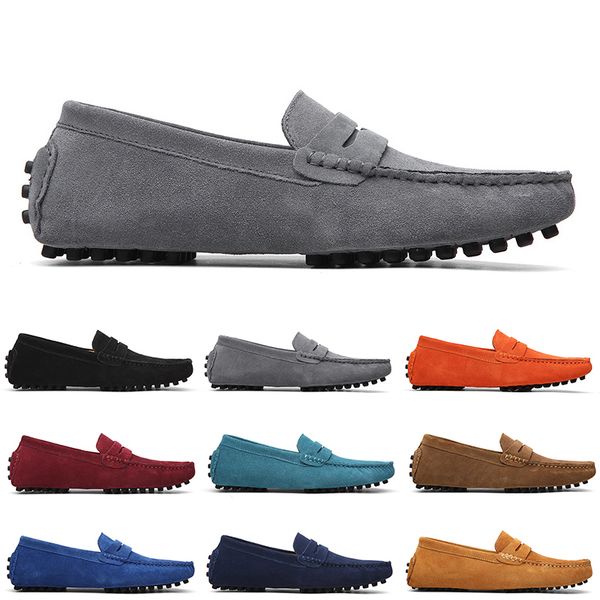 

men casual shoes solid color black popular breathable silvers taupe dlives mahogany orange jogging walking low soft multi leather mens sneak