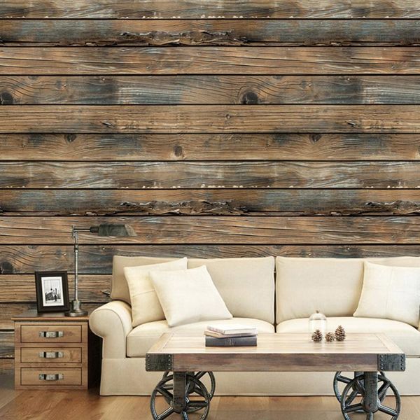 

wallpapers weathered wood plank wallpaper 3d grate emulation removable