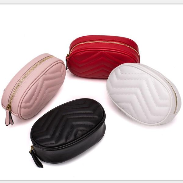 

bags pack waist bag women fashion round belt pu / velvet mini chest handbag