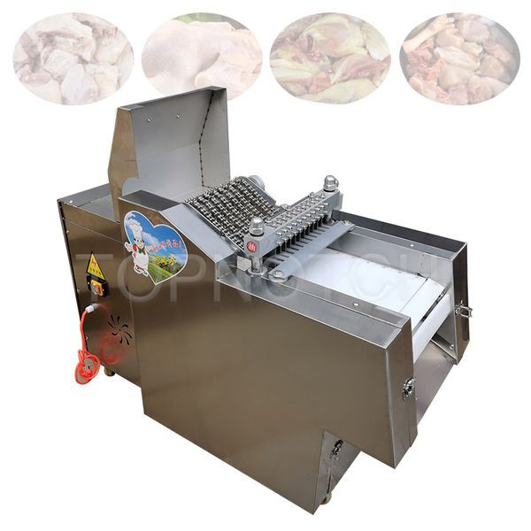 Affettatrice automatica per carne di maiale fresca, pollo, anatra, oca, tagliatrice di costolette di pesce congelate