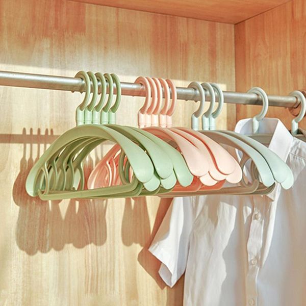

hangers & racks 1pc pp colorful household traceless for clothes pegs non-slip wide shoulder dry/wet clothing hanger outdoor drying rac