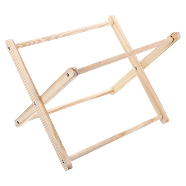 

hooks & rails 1pc deskstorage holder magazine spaper display rack wood