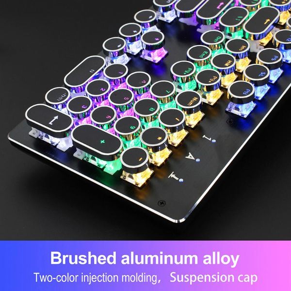 

keyboards mechanical wired keyboard 104 key backlit gaming for lapcomputer lhb99