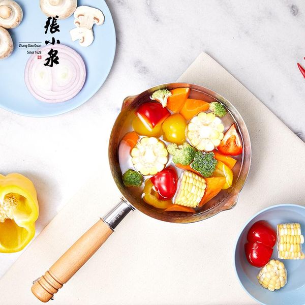 

pans zhang xiaoquan single pot dormitory student small household soup cooking noodle pan milk zxq