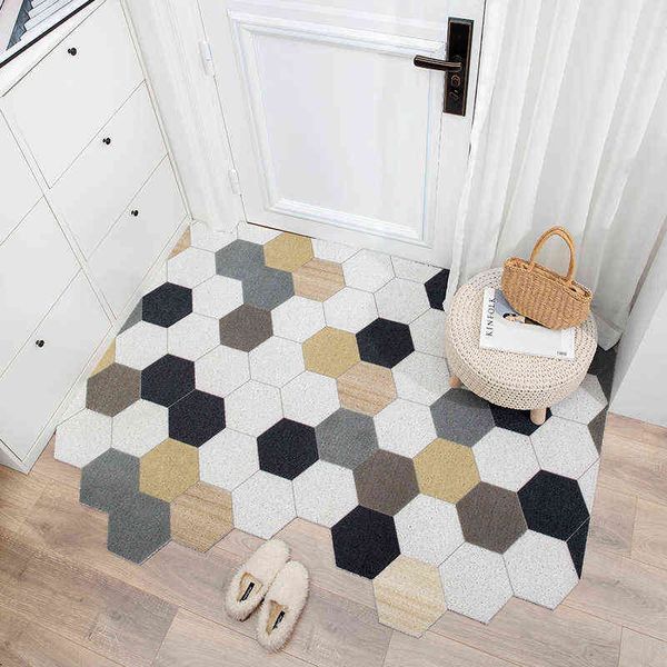 Nordic Doormat Teppich Küche Schlafzimmer Badezimmer Wohnzimmer Flur Flur Korridor Eingang rutschfest Kann DIY-Matten schneiden