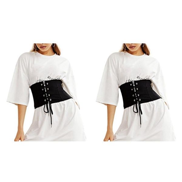 

belts women's fashion black lace-up corset waist seal, Black;brown