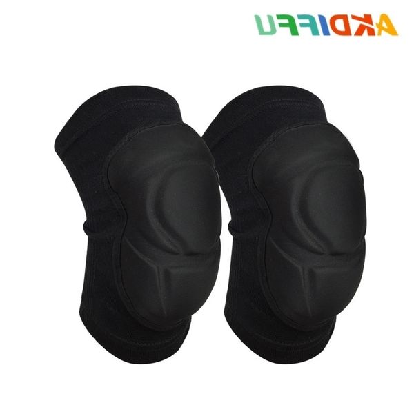 

icodify 2005# short sponge knee pad breathable pressure protection mountaineering riding sports protector, Black