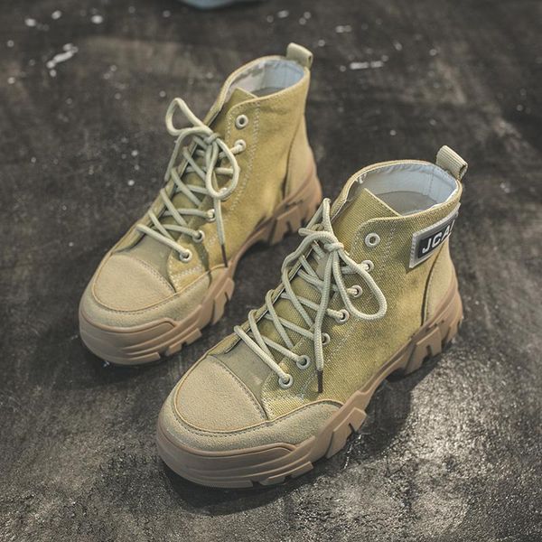 

boots size 35-51 nice ankle women retro classic black yellow beigh shoes woman flat heels female soft basic footwear