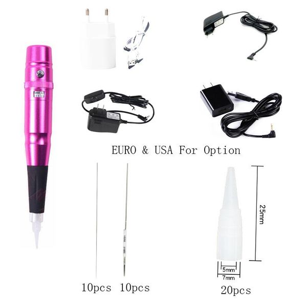

tattoo guns kits micropigmentation universal dermograph pen swiss motor work with agulhas for semi permanent makeup