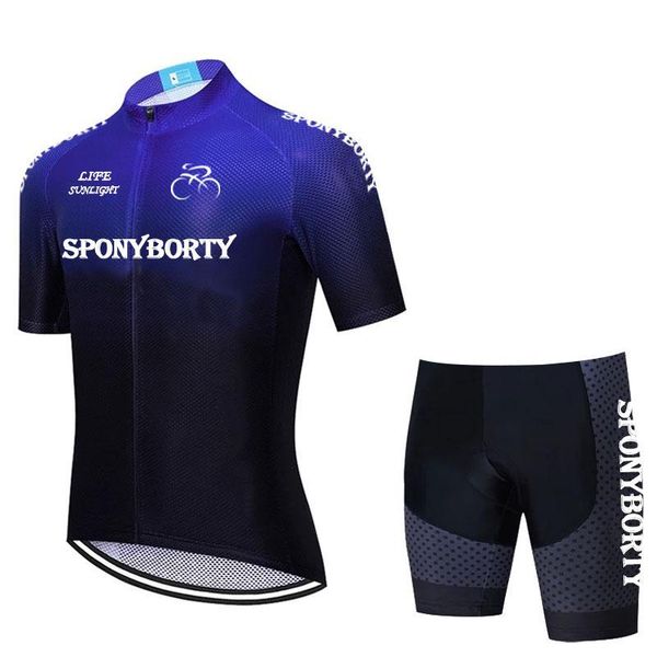 

racing sets 2021 cycling sportswear 9d gel bib suit mtb bicycle clothing fast dry ropa ciclismo men's short skirt maillot triathlon, Black;blue