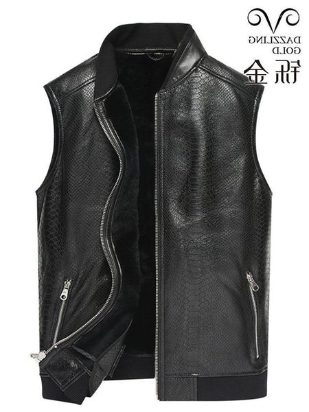 

men's jackets sheepskin 100% natural men vest genuine leather jacket fashion coat winter spring autumn, Black;brown