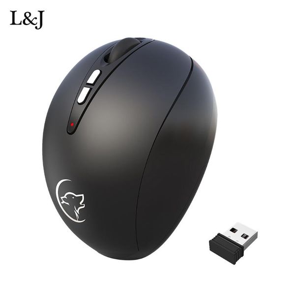 

mice wireless gaming mouse 2.4ghz ergonomic design low noise computer silent mause for pc lapcharge 6 key #lr3