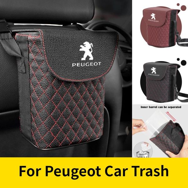 

other interior accessories auto hanging trash can for 308 508 5008 301 407 207 106 107 205 406 208 2008 4008 206 307 3008 waste bin
