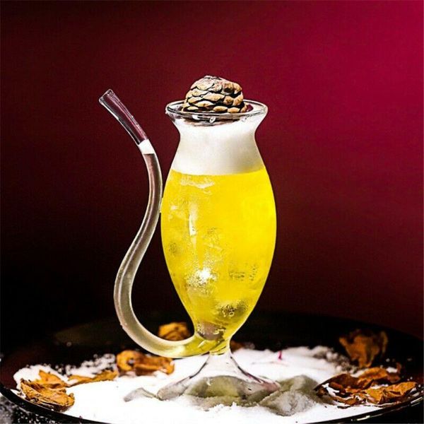 

wine glasses whiskey glass heat resistant cocktail sucking juice milk cup tea creativity transparent drinkware