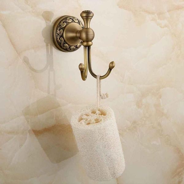 

robe hooks wall mounted towel hook solid copper cloth double coat bathrobe hanger hanging rack