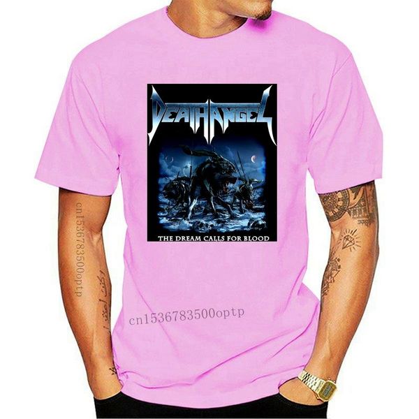 

men's t-shirts death angel the dream calls for blood t-shirt blue black steel all sizes s...5xl, White;black