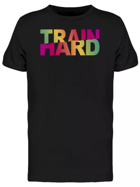 

colorful train hard tee men's -image by shutterstock, White;black